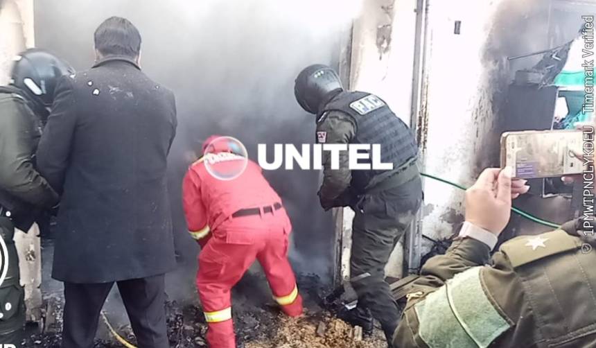 Una presunta falla eléctrica provocó un incendio en una vivienda de La Paz, los dueños salieron a tiempo