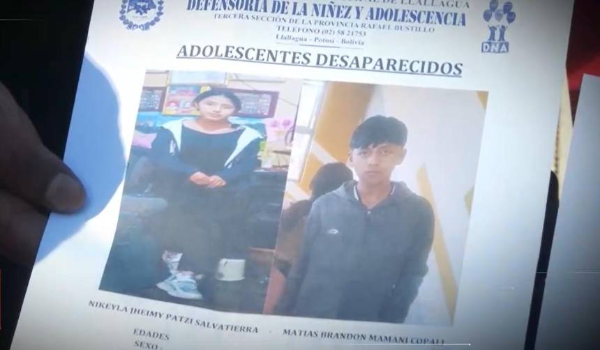 Buscan a dos adolescentes que desaparecieron en Llallagua desde mayo, sus familias llegaron hasta Cochabamba