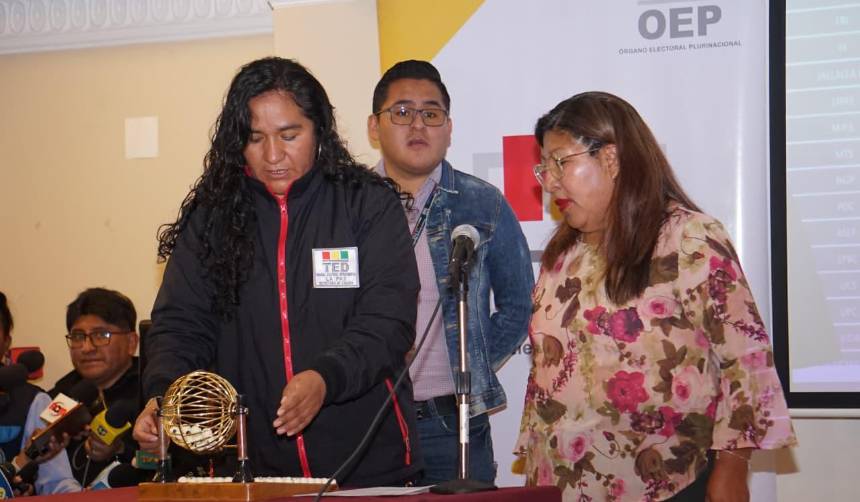 Así quedaron ubicados los candidatos a la Gobernación de La Paz en la papeleta de sufragio