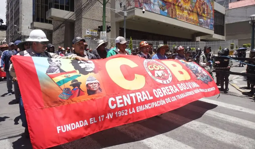 COB insiste en la abrogación del DS 5503 y convoca a masificar protestas
