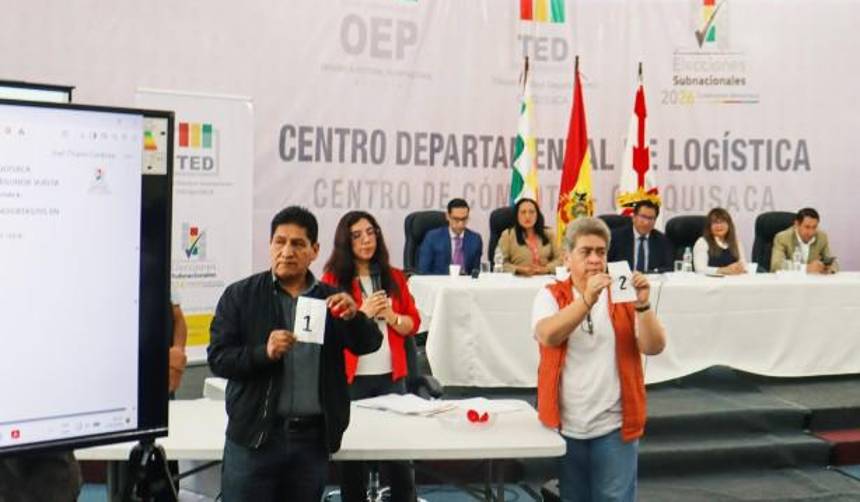 Avanza la segunda vuelta en cuatro regiones con el sorteo de jurados y franjas de la boleta; La Paz sale del proceso