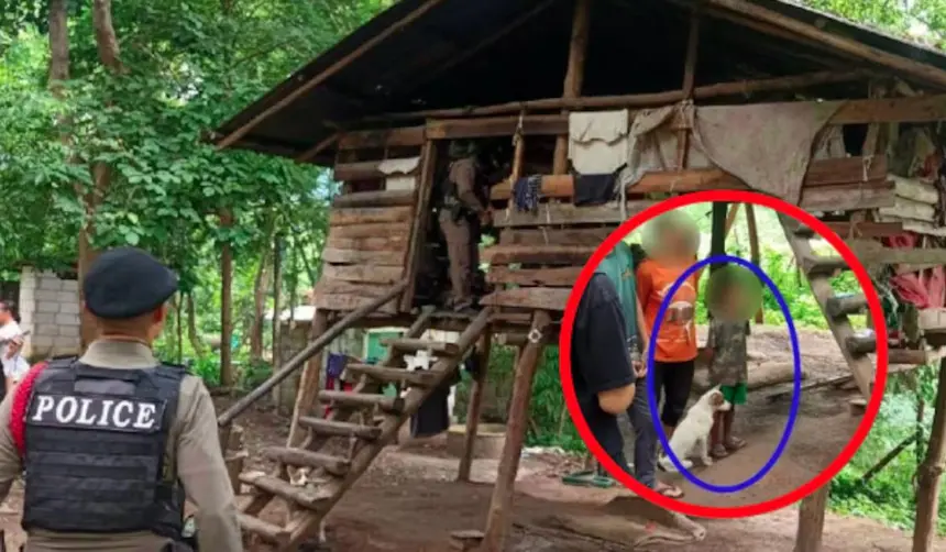 Un niño “criado” por perros fue rescatado tras años de abandono en Tailandia