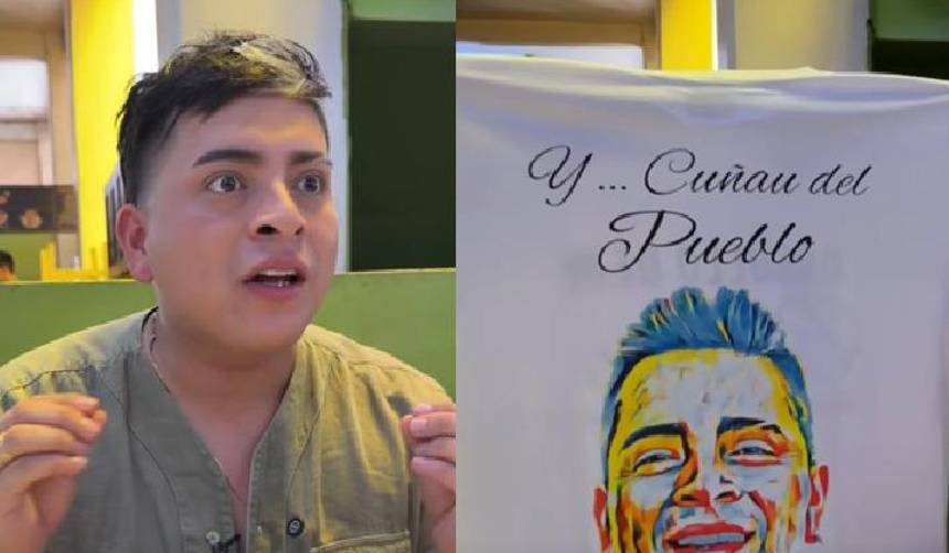 “Cuñau del Pueblo”: La reacción viral de Luis Vega al recibir el regalo de un fan