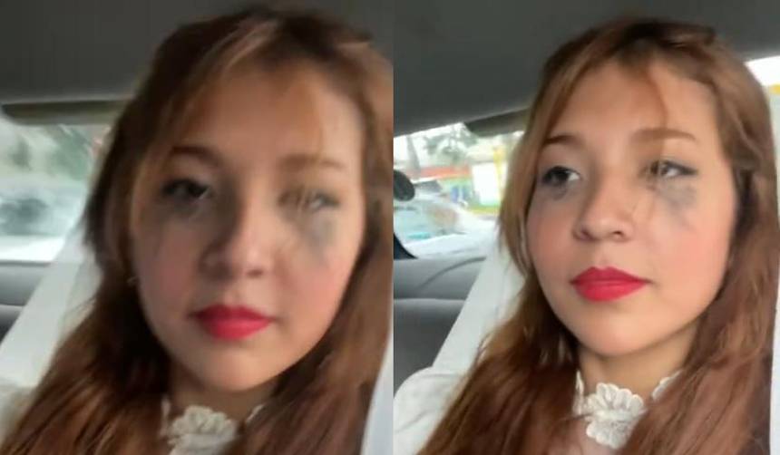 Mujer se viraliza por grabarse supuestamente llorando en un taxi tras ser plantada en el altar