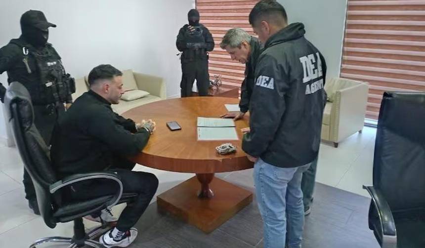 Sebastián Marset rumbo a EEUU; el capo es llevado en un avión de la DEA