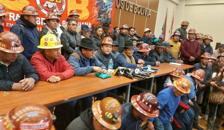 Argollo dice que las protestas de la COB “se han politizado” al ser relacionadas con Evo Morales