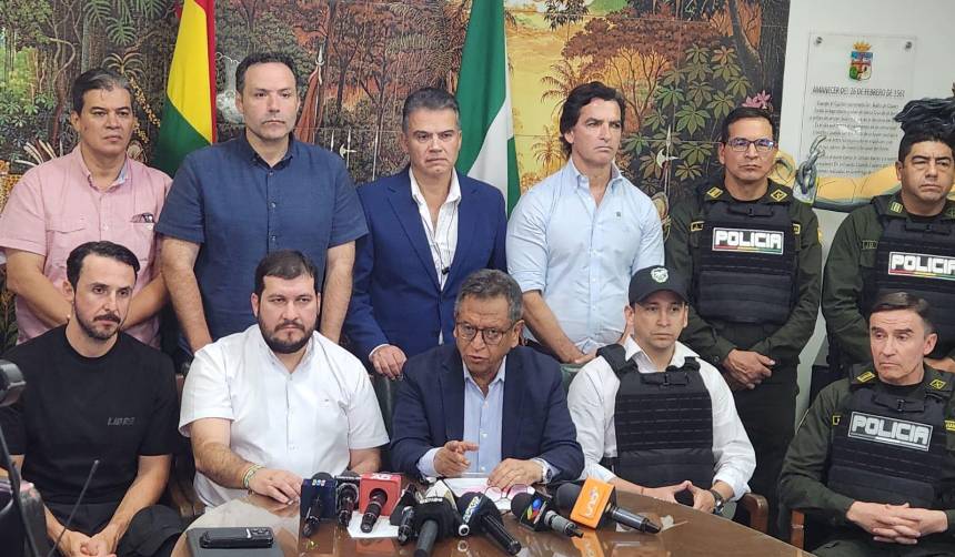 Gobierno anuncia la creación de un grupo táctico en la Policía para combatir al crimen organizado en Santa Cruz