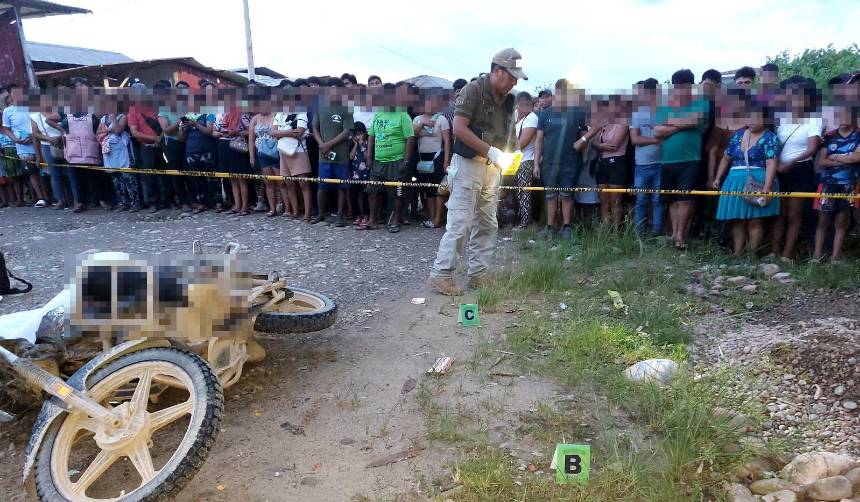 Hombre acribillado en el trópico tenía que entregar droga a dos sujetos, según su pareja