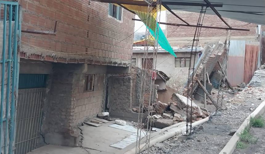 Lluvias intensas: Crece la preocupación por hundimientos y rajaduras en viviendas de Cochabamba