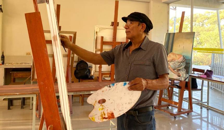 Remy Daza, un referente del arte y la pintura en Bolivia que ha dejado su huella también en el exterior