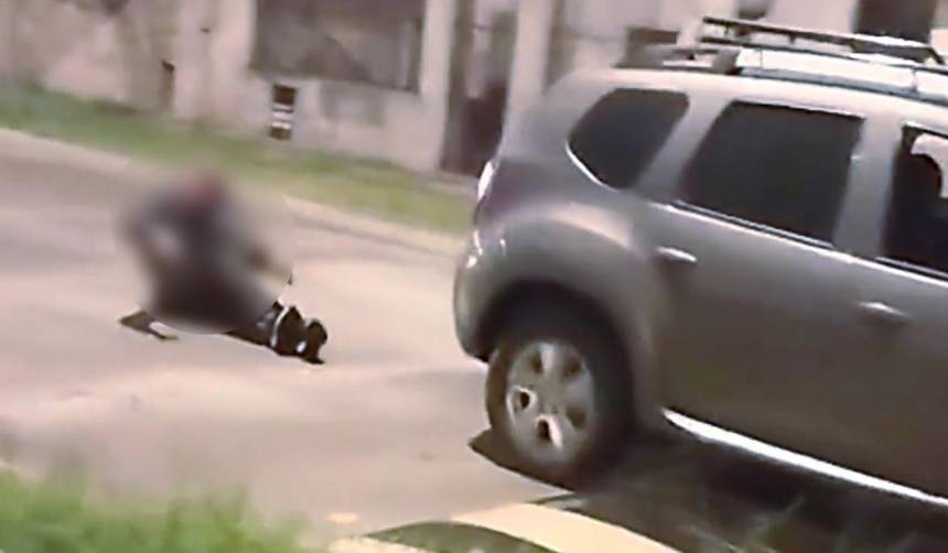 Video: Acusado de intento de robo fue atado a un vehículo y arrastrado antes de ser entregado a la Policía