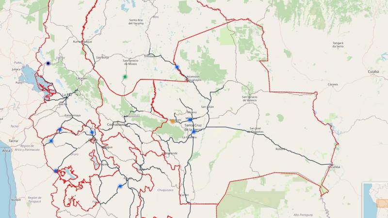 Mapa de transitabilidad (hasta las 11:20)