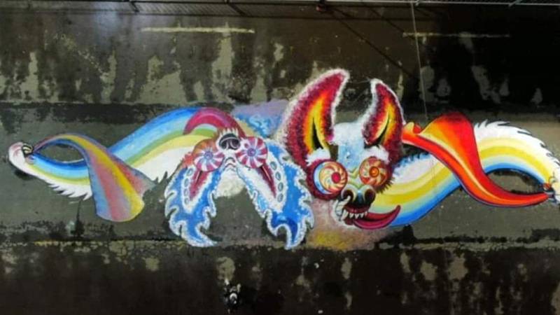 La representación del oso, el personaje de la diablada.