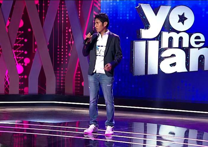 El imitador de Galy Galiano en el escenario de los sueños