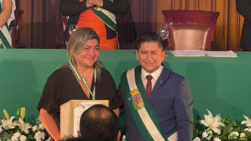 Cristina Kuramotto recién el homenaje póstumo de su papá Tito Kuramotto