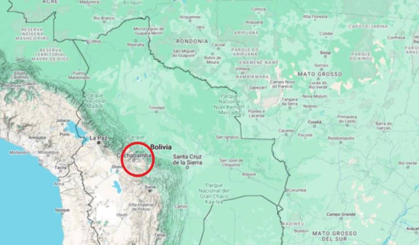 Cochabamba: Reportan sismo de magnitud 4.6 en la provincia Esteban Arze 