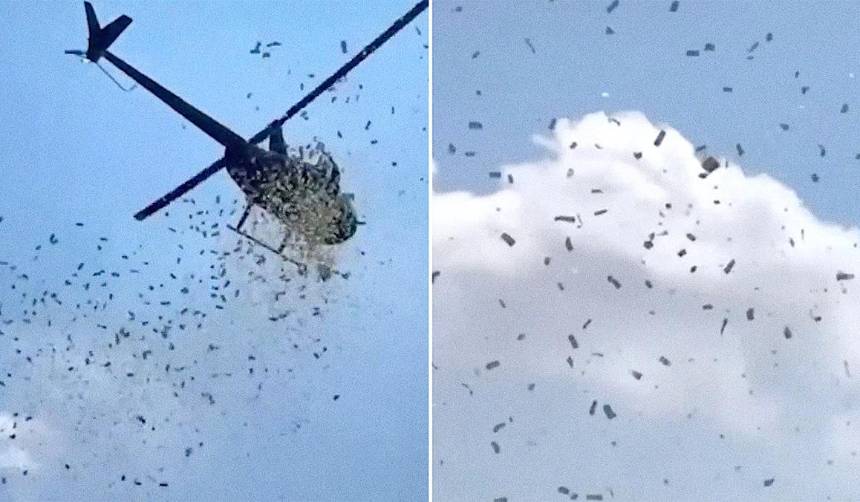 Video: Una lluvia de dólares, el increíble último deseo de un empresario