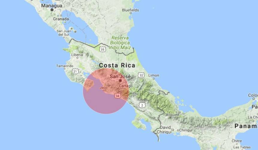 Dos fuertes sismos sacuden Costa Rica este lunes sin dejar víctimas