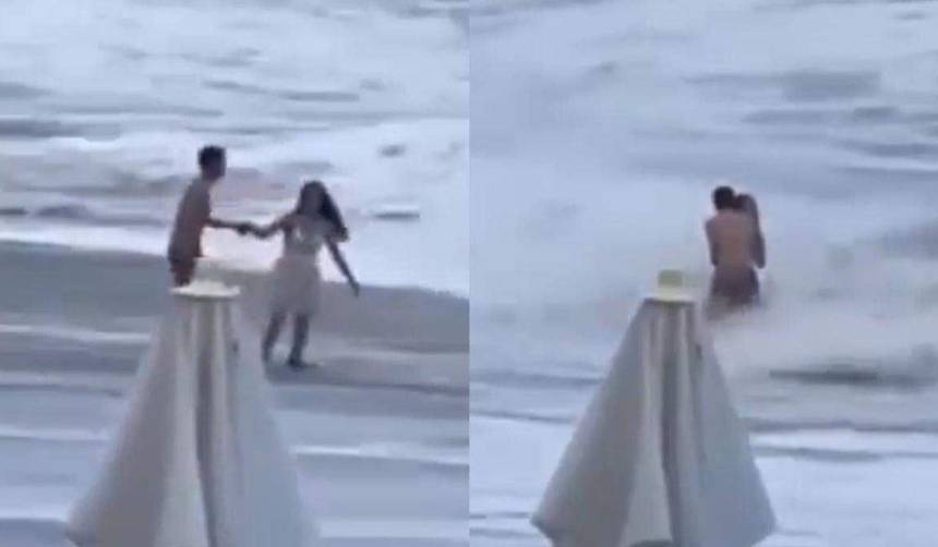 Video: Una joven muere ‘tragada’ por el mar cuando paseaba con su novio por la orilla