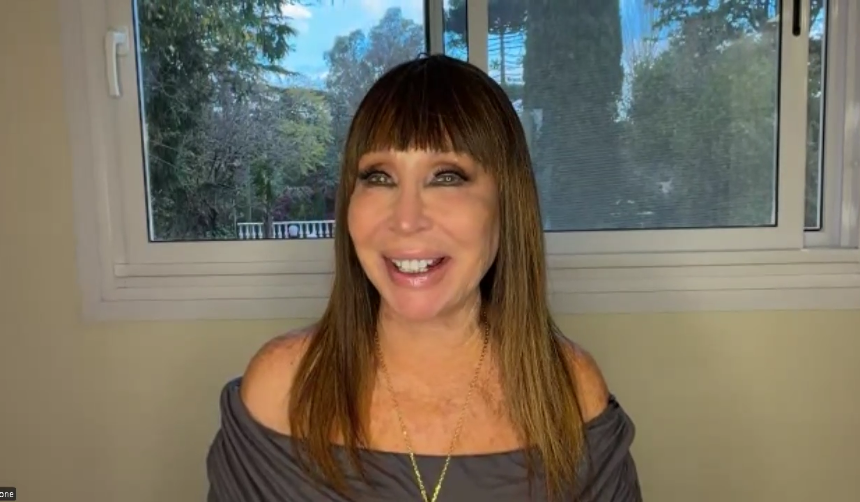 Con su estilo y sin filtros, Moria Casán envía un cariñoso saludo para Yo Me Llamo 