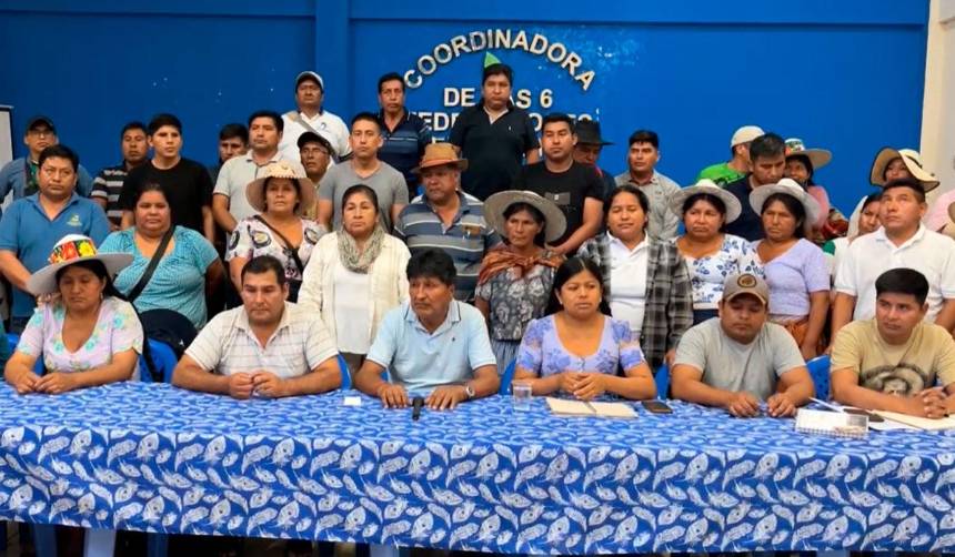 El evismo anuncia una marcha para el 4 de septiembre en Cochabamba contra las “políticas neoliberales”