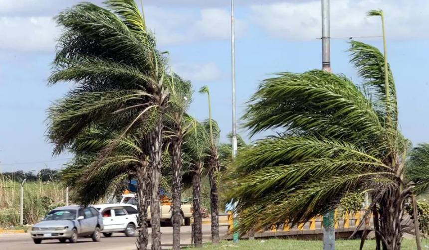 Rige alerta porque las ráfagas de vientos podrían alcanzar los 70 kilómetros por hora