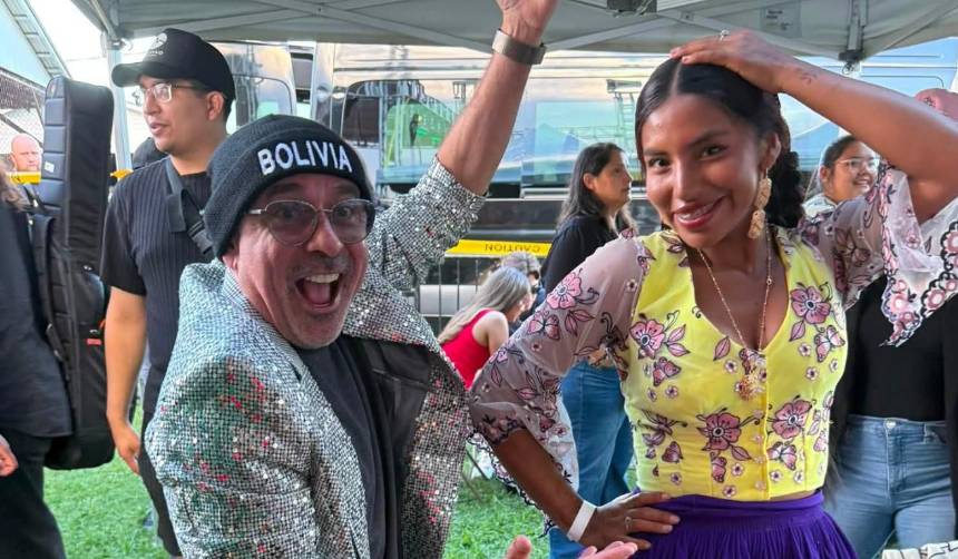 Albertina Sacaca sorprende al compartir escenario con Fabio Zambrana y Los Kjarkas en EEUU