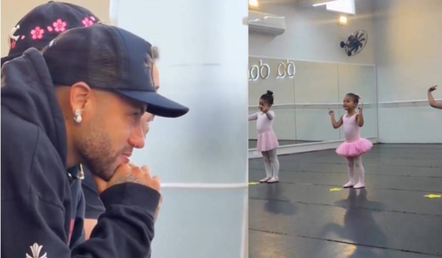 ¡Momento emotivo! Neymar llega hasta las lágrimas al ver bailar a su hija