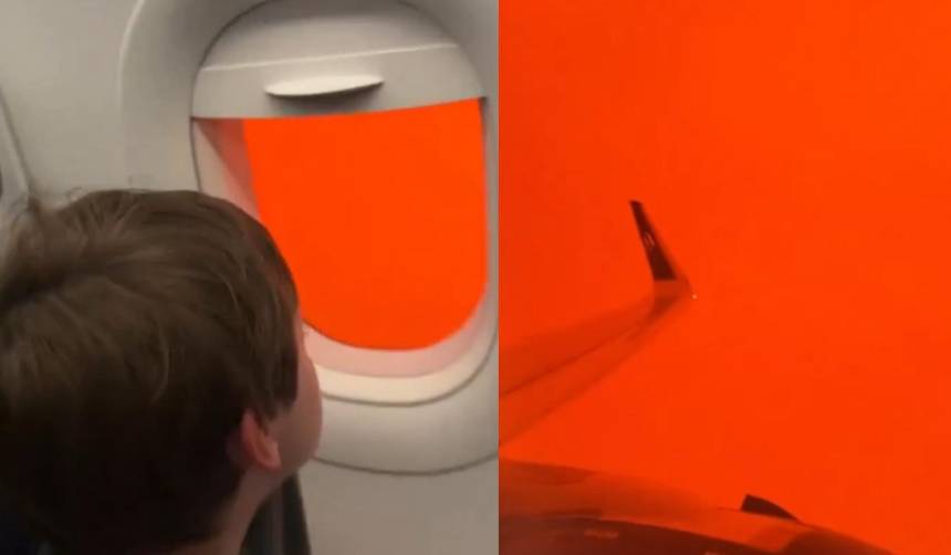 ¡Impactante! Así se vio el cielo ‘apocalíptico’ desde un avión 