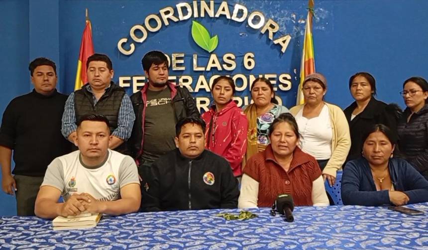 Cocaleros lanzan advertencia a vocales del TSE y dicen que hay “persecución” con siglas con las que buscan acuerdos