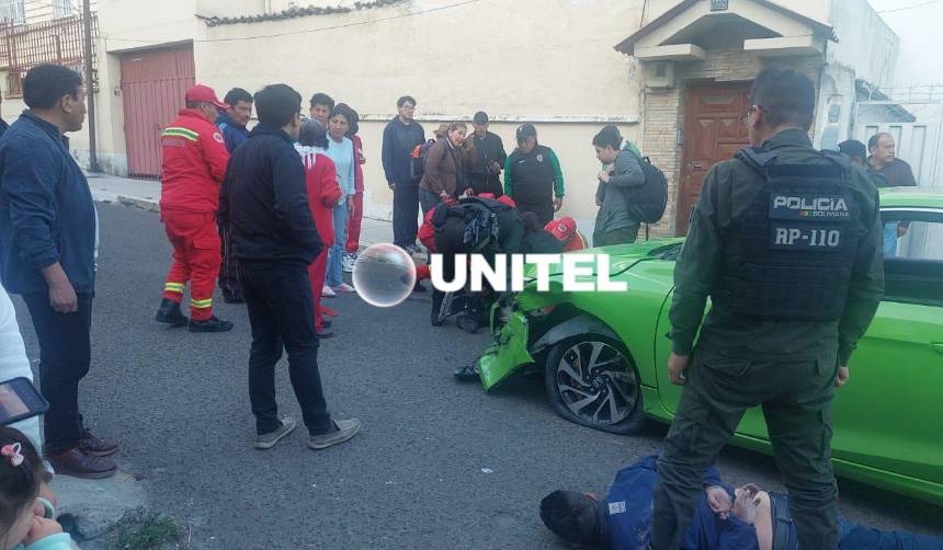 Por intentar evadir un control, conductor arrolla a un policía e impacta con otros vehículos