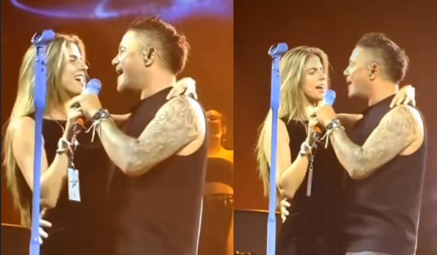 ¡Amor en el escenario! Alejandro Sanz y su novia cantan juntos en un concierto