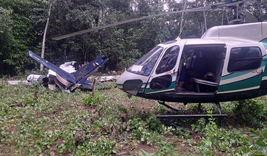 Recuperan la caja negra del avión accidentado en Cochabamba y será enviado a especialistas en el extranjero 