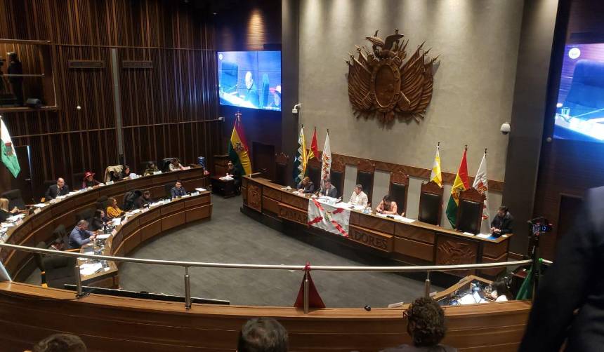 Aún hay 13 heridos del siniestro del avión en El Alto que reciben atención médica, informa el ministro Salinas en el Senado