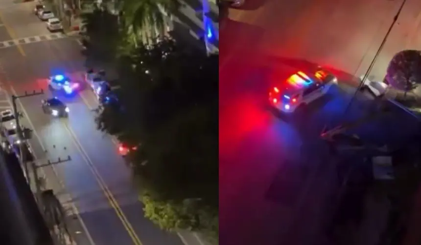 Video: Robo de auto lujoso termina en persecución y un impactante choque 