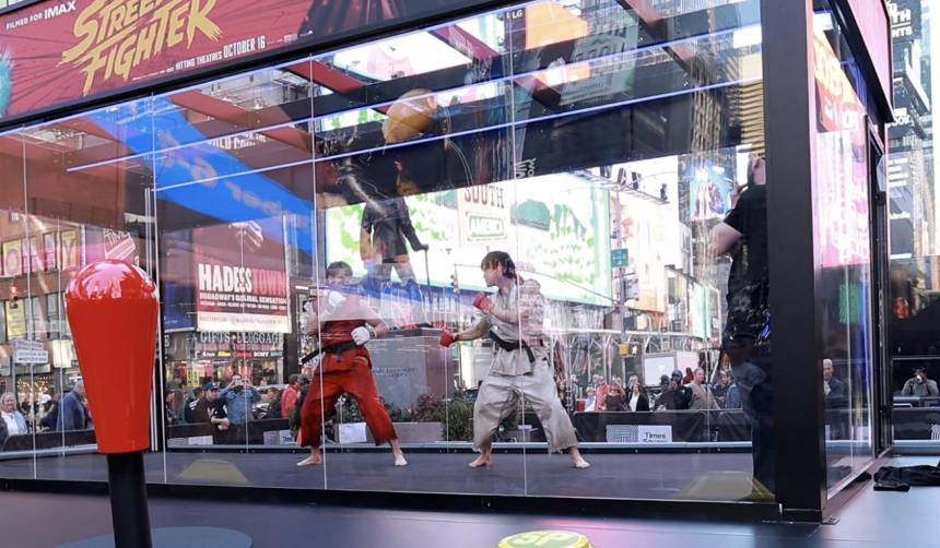 ¡Al vivo! Street Fighter sorprende con peleas en las calles en Nueva York
