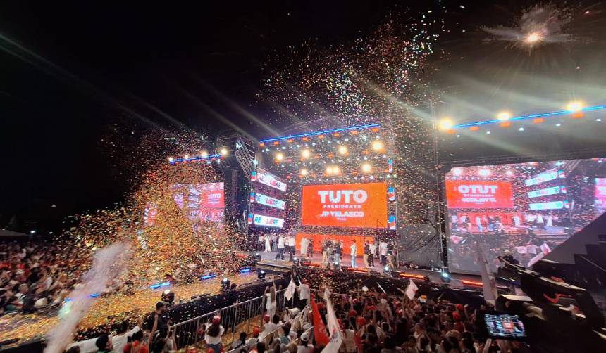 “Tenemos un plan para estabilizar la economía”, dice Tuto en el cierre de campaña en Santa Cruz 