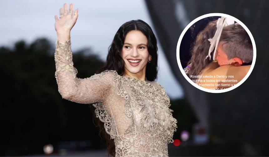 Rosalía emociona en su concierto con un gesto inolvidable hacia un fan