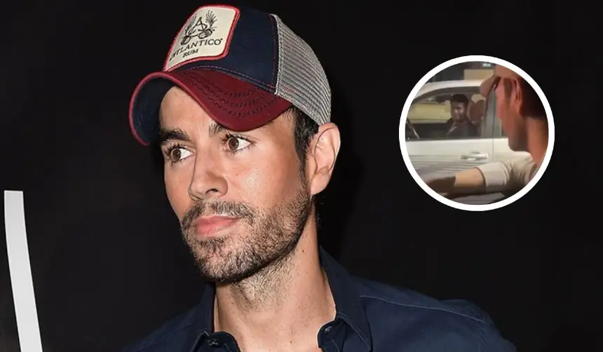 Enrique Iglesias sorprende a un fan al cumplir su deseo y bajarse de su auto para tomarse una selfie