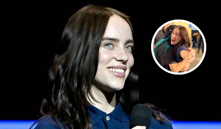 Billie Eilish sorprende al correr hacia una fan y darle un abrazo inolvidable