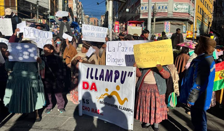 ‘Las mañaneras’ de La Paz se declaran en emergencia por la caída de sus ventas y urgen diálogo frente al conflicto