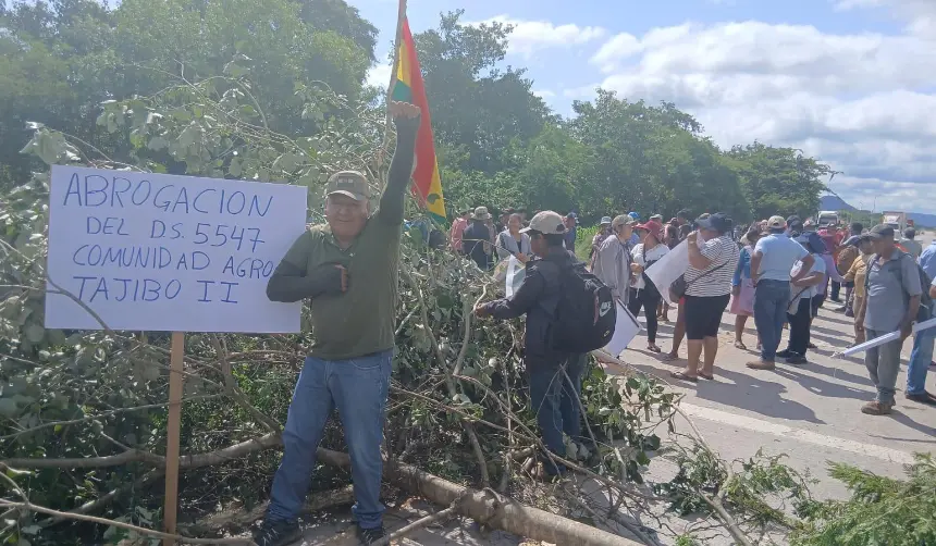 Bloqueo en la Chiquitania: Productores contemplan cuarto intermedio desde este miércoles