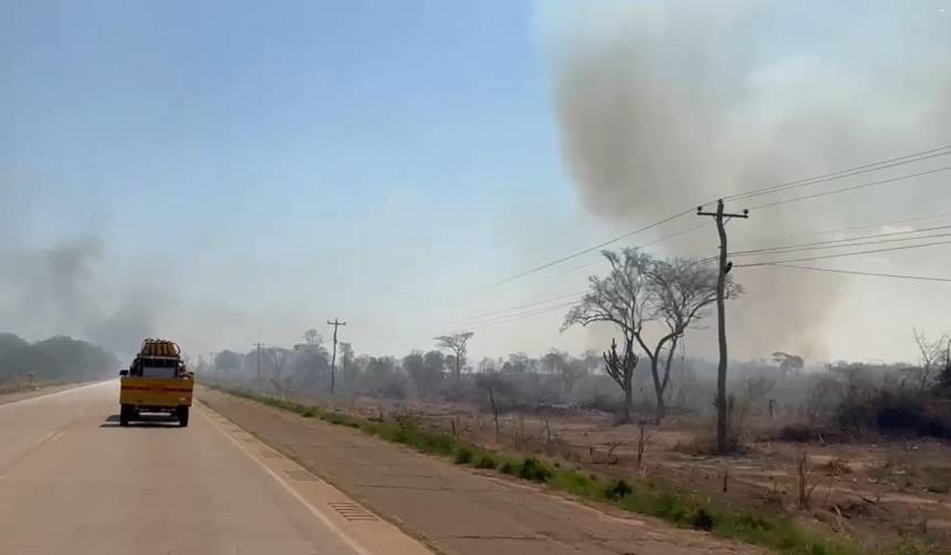 Múltiples focos de incendios forestales alertan a San José de Chiquitos