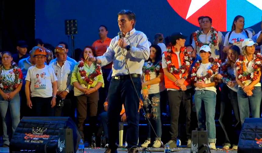 “Este 19 de octubre nos jugamos el destino de la nación”, dice Paz en el cierre de campaña en Tarija