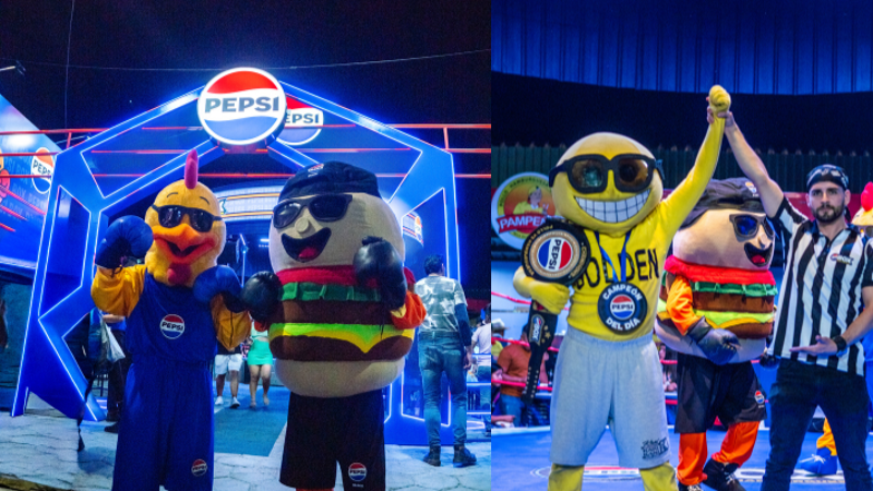 Pepsi Box: la batalla gastronómica entre el pollo y la hamburguesa