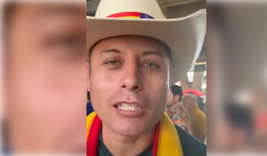 Hincha increpa al vicepresidente Edmand Lara por su presencia en México