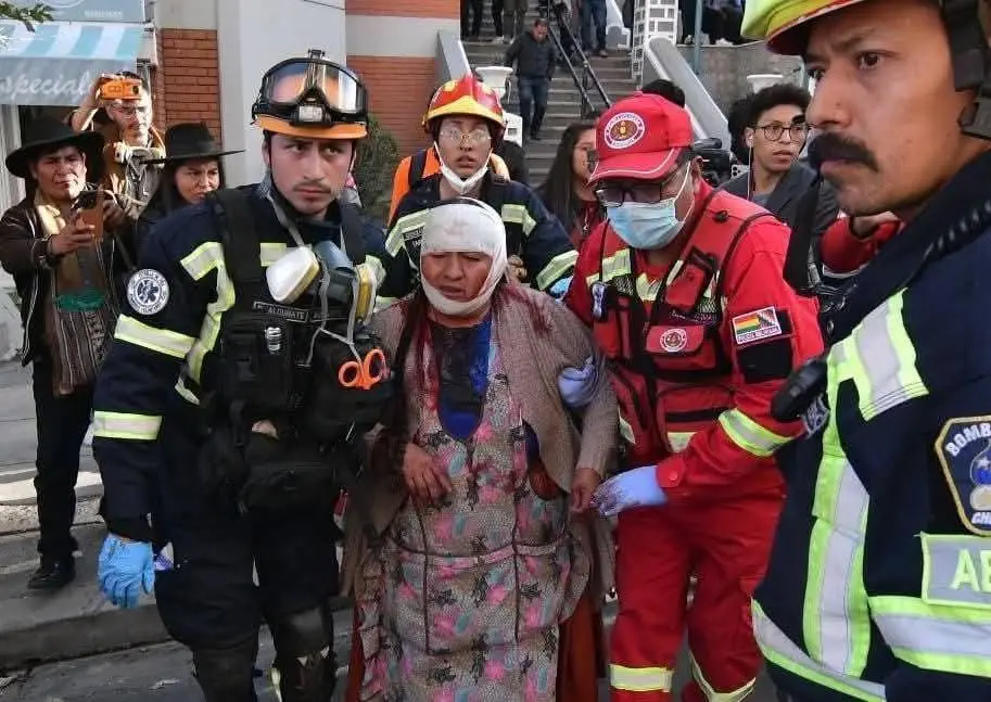 Comerciante resultó gravemente herida en la cabeza durante enfrentamiento entre evistas y la Policía 