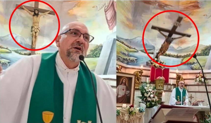 Imágenes fuentes: Un sacerdote muere tras al caerle una pesada cruz en la cabeza cuando daba misa