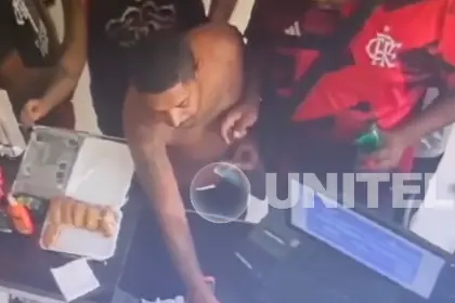 Video confirma que hinchas del Flamengo aprehendidos cometieron diferentes robos a su paso por Santa Cruz