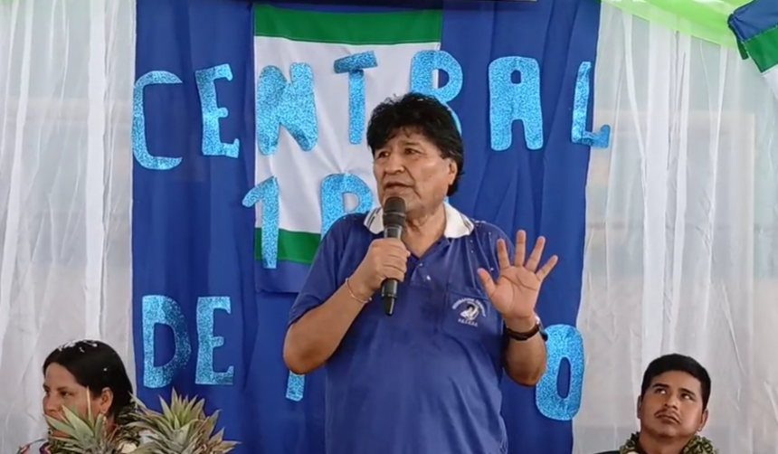 Evo: “Si no es de a buenas, el pueblo se calienta” y se movilizará “para garantizar nuestra candidatura”